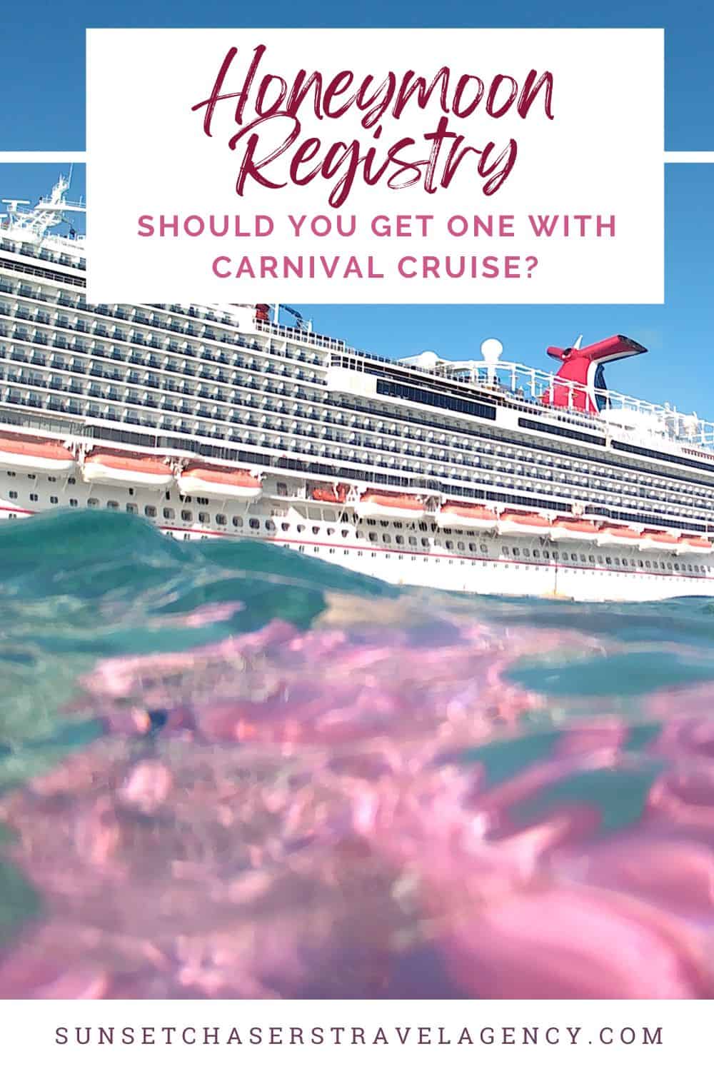 carnival cruise honeymoon registry
