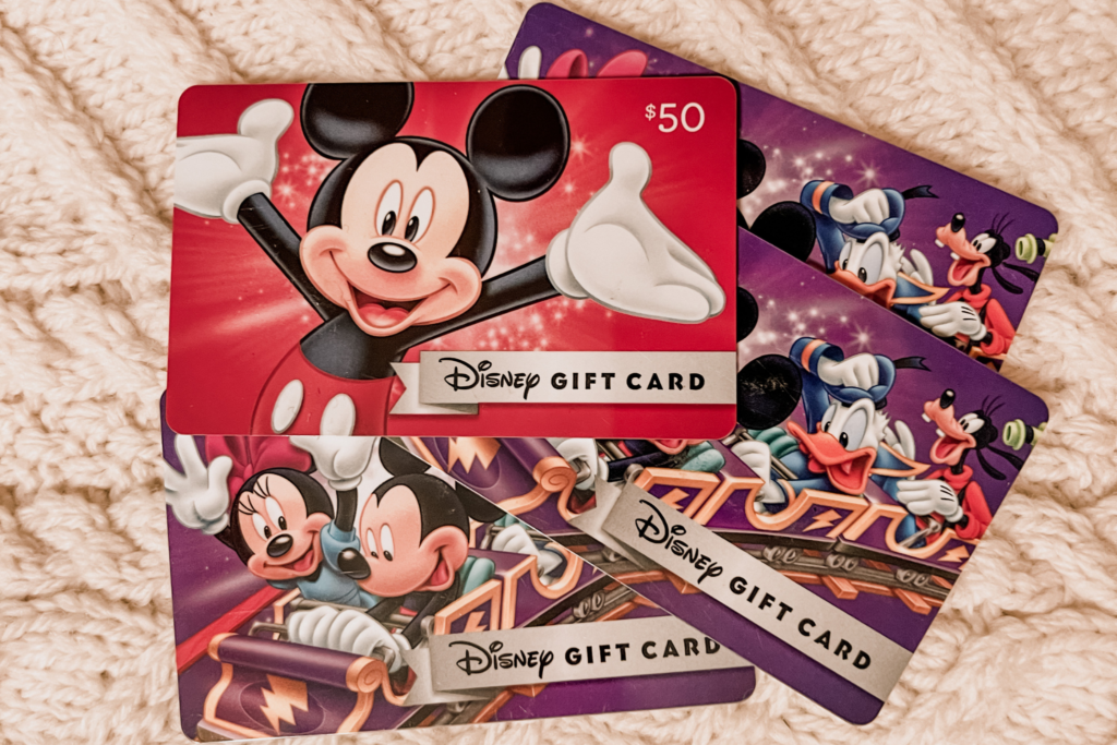 Can you use Disney store gift cards at Disney world?