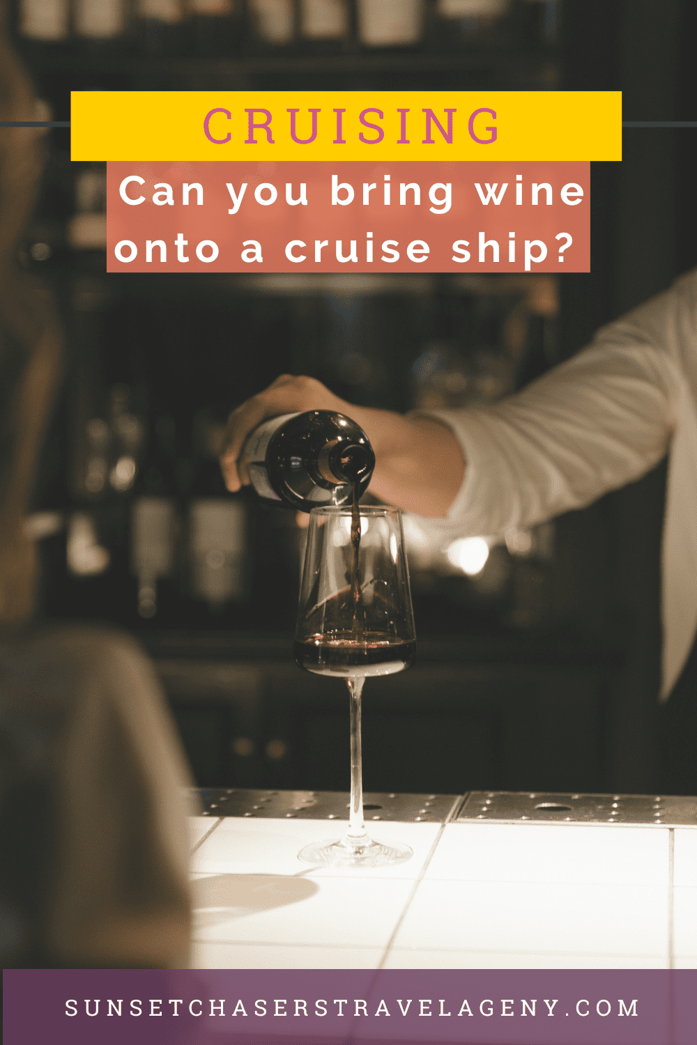 Can you bring wine onto a cruise ship?