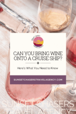 Can you bring wine onto a cruise ship?