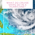 A pin asking what do cruise ships do in a hurricane