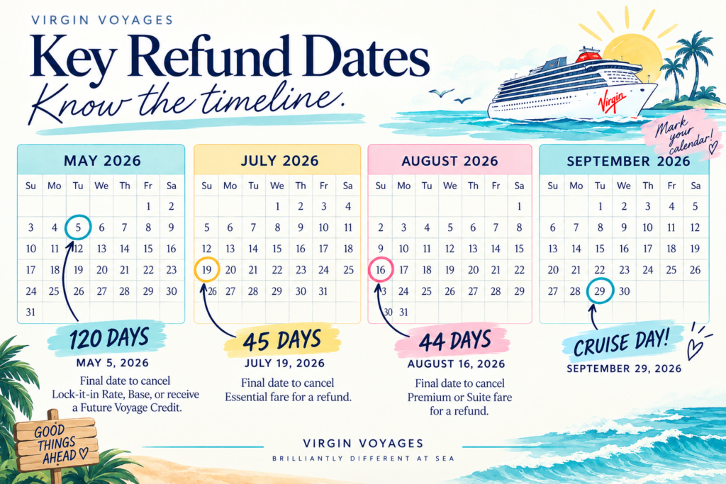 virgin voyages cancellation policy timeline 120 days 45 days